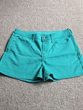 Old Navy Teal/Green Women's Denim-Style Shorts